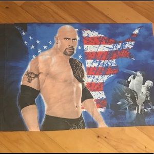 World wrestling The Rock standard pillowcase